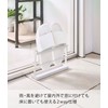 Yamazaki 7628 Two-Way Veranda Slippers Rack with Tray, White, Main
