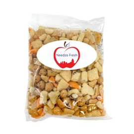 Needzo Fresh Oriental Rice Crackers, Individual Snack Mix Variety Packs for Adults and Kids, 3 Bags, 6 Ounces Each