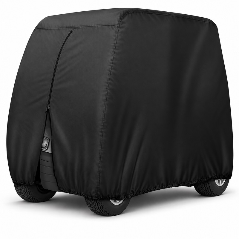 Waterproof Golf Cart Cover for 2-Passenger Carts – 420D Polyester