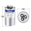 SUREPHON 60+10 uF 60/10 MFD ±5% 370V/440VAC Dual Run Start