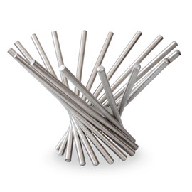 IBWell Creative Stainless Steel Rotation Fruit Basket Bowl Stand Holder for Kitchen Counter/Countertop Home Decor(Normal-Silver)