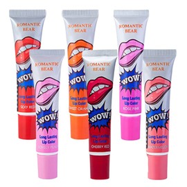 Labial Tinta Indeleble Larga Duración Peel Off Lip Gloss - Magic Color Máscara Tint Long Lasting impermeable Lip Gloss, larga duración, resistente al agua, con brillo de labios (Lovely Peach)