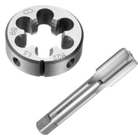 PLEAVIT Tap Dice Set, Torsion Tap, Thread Correction, Tool, Round Dice, Alloy, M22 x 1.5