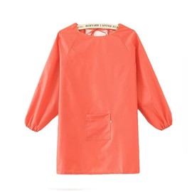TopHomer Orange, Choose Your Color & Size, Long-Sleeve Art Smock with Pocket, Waterproof Apron for Painting Baking Cooking, Waterproof Art Craft for Little Creatives