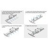 MGN7C Linear Guide Rail High Accuracy 4 Point Contact Smoothly