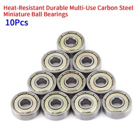 Steel Ball Bearings, 10 Pcs Miniature 626ZZ Ball Bearings Applicable Lawn Mower, Wheelbarrows, Carts & Hand Trucks Wheel, Replacement (6x19x6mm)