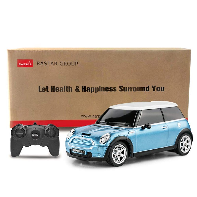 Mini Cooper S Blue 1:24 RC Toy Car, Remote Control