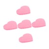 FOMIYES 5pcs Heart Shape Makeup Remover Sponges Soft Facial Cleansing