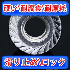 KOYMING m6 Nuts Hex Lock Nuts M6 x 20 Pcs Lock Nuts Flange Nuts 304 Stainless Steel