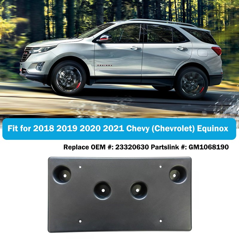 Wocch Front License Plate Frame for Chevy Equinox 2018 2019