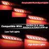 GEEGEETOP Red Lens LED Rear Bumper Fog Light Assembly Compatible