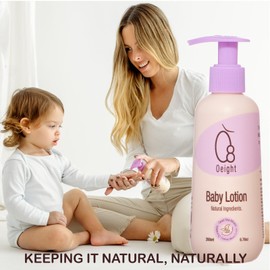 Oeight Baby Lotion for Newborn Natural Body Skin Moisturizer with Dunaliella Salina, Dead Sea Minerals, Soothes, Softens, Nourishes, Protects Skin, 6.76 Oz