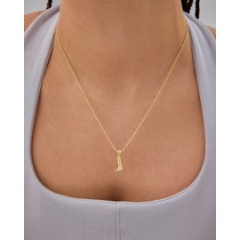 PAVOI 14K Gold Plated Whimsical Charm Pendant Necklaces for Women - Adjustable Sliding Chain Dainty Necklace Charms Pack - Customizable Cubic Zirconia Star Heart Religious Sports Pearl Pendants Set