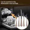 LKTDYMEG 20-Piece Black Silverware Set 18/0 Stainless Steel Silverware Set