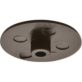 Hinge and Bracket Supplies Cam Cover Cap Black Plastic Pack 40 17Mm Diameter 3Mm Deep