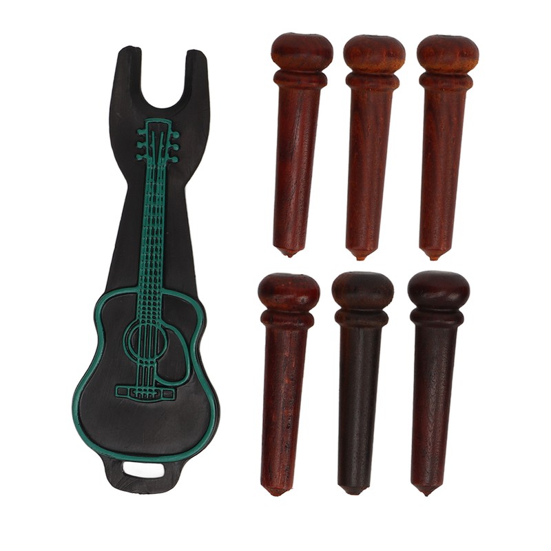 6Pcs Guitar Pin Maple Delicate Professional Acoustic Guitar Bridge Pin
