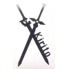 Kirito Kirigaya Sword SAO Sword Art Online Black Sticker Vinyl