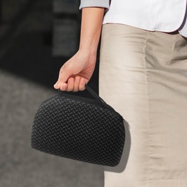 SeoTin Small Travel Seat Cushion 14-Inch Semicircle Portable Airplane Seat Cushion Foldable Cushion for Camping Seats (Semicircle Mini)