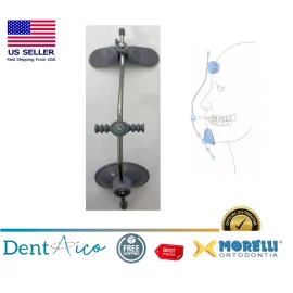 Adjustable Reverse Pull Headgear Facial Mask Silver Orthodontic product