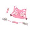 Toddler Harness Leashes with Retractable Wrist Link Pink 1.5M Rope