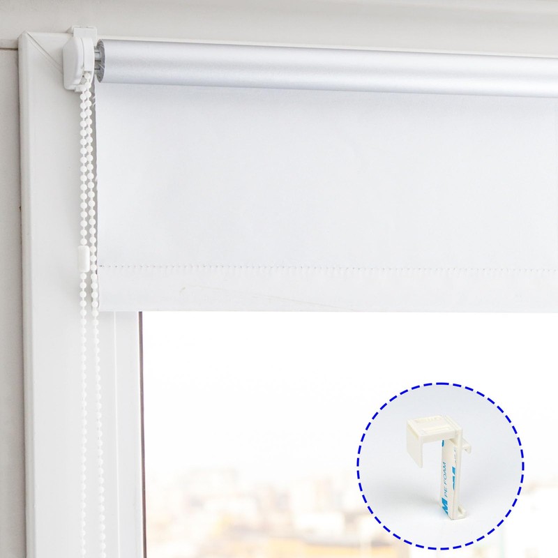 RAFIYU Pack of 8 Clamp Holders for Klemmfix Roller Blind
