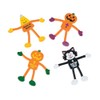 Cute Religious Halloween Vibrant Multicolor Characters Bendables - 4"x3" (Pack