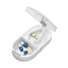 Portable Pill Cutter and Organizer for Travel – 1/2, 1/3,
