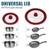 Universal Lid for Pots Pans and Skillets, 2 Pack Pan