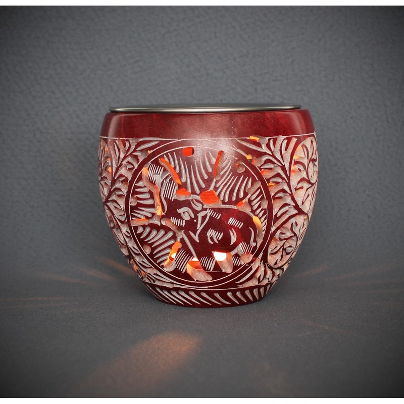 Budawi® Soapstone Incense Burner with Strainer