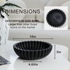 JTFMYFC Black Decorative Bowl for Kitchen Counter - Modern Fruit