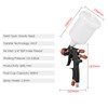 HVLP Pneumatic Paint Spray Gun Set 1.3mm Caliber Adjustable Auto
