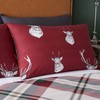 Catherine Lansfield Munro Stag Single Duvet Set, Red
