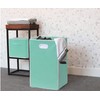 Simple Houseware Foldable Closet Laundry Hamper Basket, Turquoise