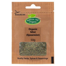 Organic Mint (Spearmint) 50g by Hatton Hill Organic | Refreshing Aromatic Herb, Mentha Spicata, Bright & Cooling Flavour