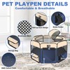 Aivituvin Dog Playpen, Foldable Pet Play Pens with Carrying Bag