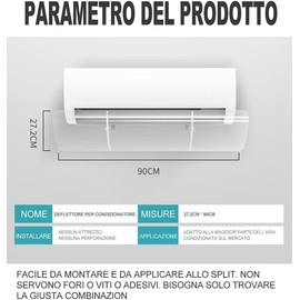 Air Conditioning Deflector Prevents Direct Blowing Clear Windscreen