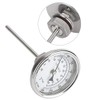 Termómetro De Dial, Termómetro De Acero Inoxidable Con Rosca 1/2