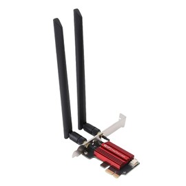 Goshyda Tarjeta PCIe WiFi 6E tribanda, 4200 Mbit/s, Adaptador Bluetooth 5.2 para PC de sobremesa, Compatible con Wins 11/10, cifrado WPA3