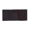 CTM Men's Leather Trifold Wallet, Brown