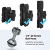Mechrig 1" Ball Adapter with 1/4"-20 Threaded Stud & 360°