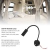 LED Reading Light DC12 to 24V Touch Adjustment USB Charging