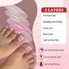 240pc White French Tip Press on Toenails Women Fake Toe