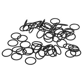 FOCMKEAS 50 PCS Nitrile Rubber O Ring 15mm OD 12mm ID 1.5mm Width, Metric Buna-N NBR Sealing Gasket Plumbing, Gas, Automotive and Faucet Repair, Resist Oil and Heat O-Rings, Black