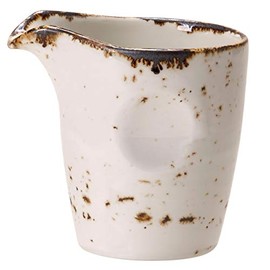 Steelite Craft Pourer White 3oz / 85ml | Pinched Milk Jug, Milk Tot, Creamer, Ceramic Jug