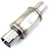 TOTALFLOW 20019S Straight Through Universal Exhaust Slotted Ends Muffler -