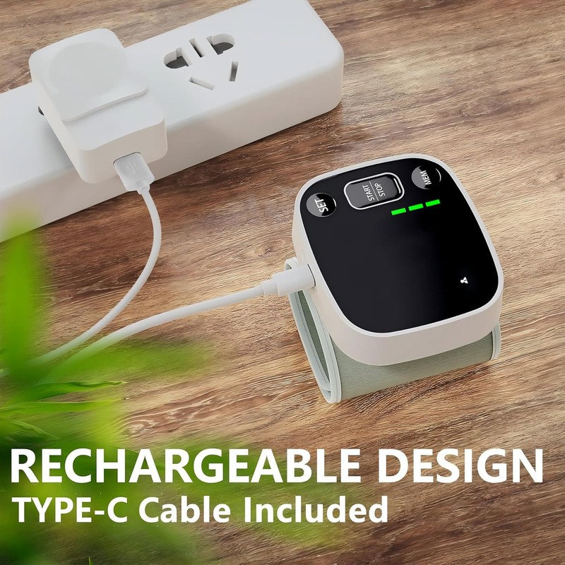 Oklar Blood Pressure Monitors for Home Use Rechargeable Wrist Digital