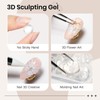 SUPWEE 3D Sculpting Gel for Nails Art, Clear Solid Hard