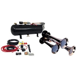 3-Trumpet Train Air Horn Kit -110 PSI Air System 150dB+