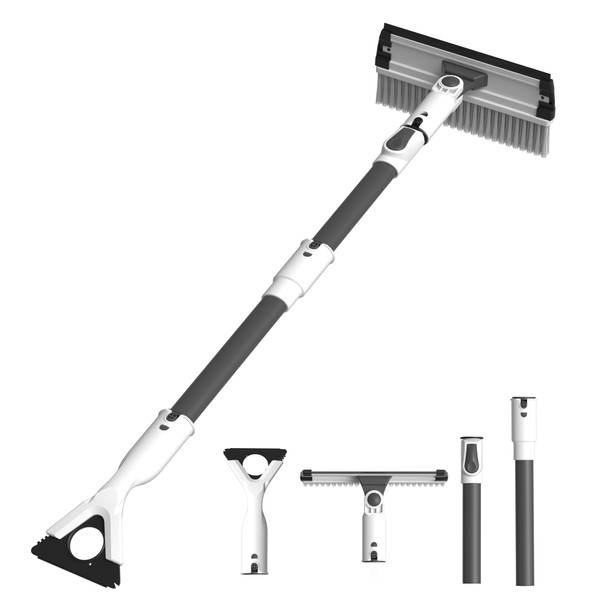 47" Ice Scrapers for Car Windshield, 2 in 1 Snow
