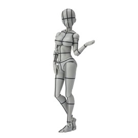 BANDAI SPIRITS S.H. Figuarts Body-chan - Kentaro Yabuki, Edition, Wire Frame (Gray Color Ver.) (Resale Version), Approx. 5.3 inches (135 mm), PVC & ABS, Pre-painted Action Figure